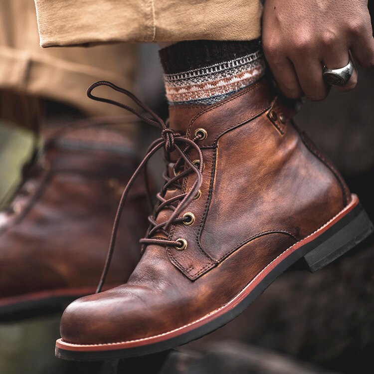 Comfortable men's orthopaedic ankle boots providing excellent all-day support for walking & daily activities.