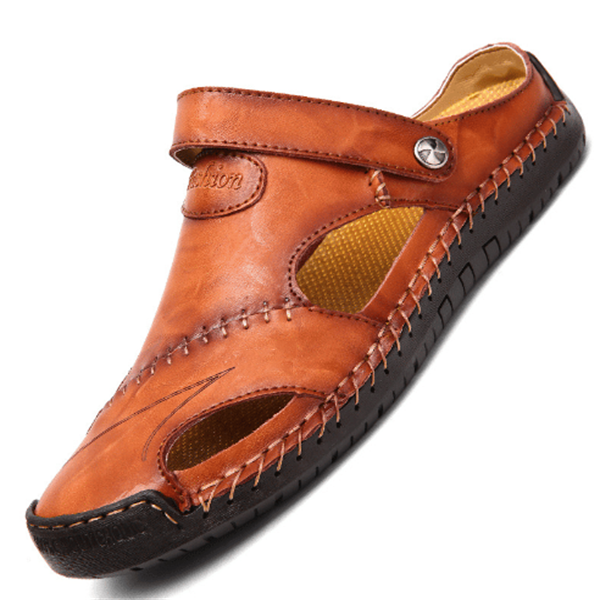 Premium men's orthopedic footwear, providing robust arch support and comfortable wear for active men.