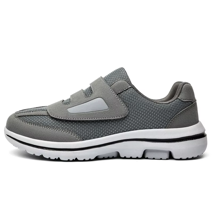 Men's orthopedic shoes with adjustable Velcro straps, wide fit, and breathable design for ultimate comfort.