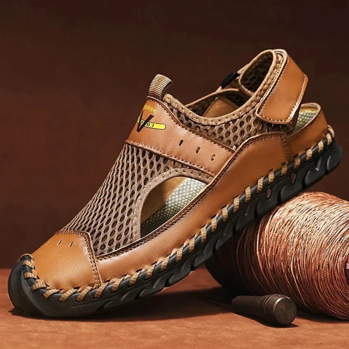 Men's orthopedic sport sandals with arch support for all-day comfort. Ideal for walking & casual summer wear.