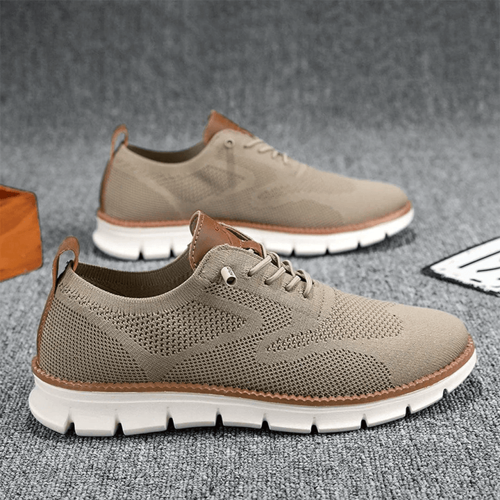 Men's lightweight, breathable orthopedic walking shoes with excellent arch support for everyday comfort.