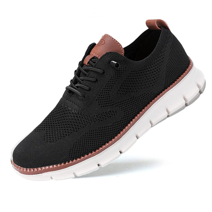 Comfortable men's walking shoes for everyday wear, featuring arch support & foot wellness.
