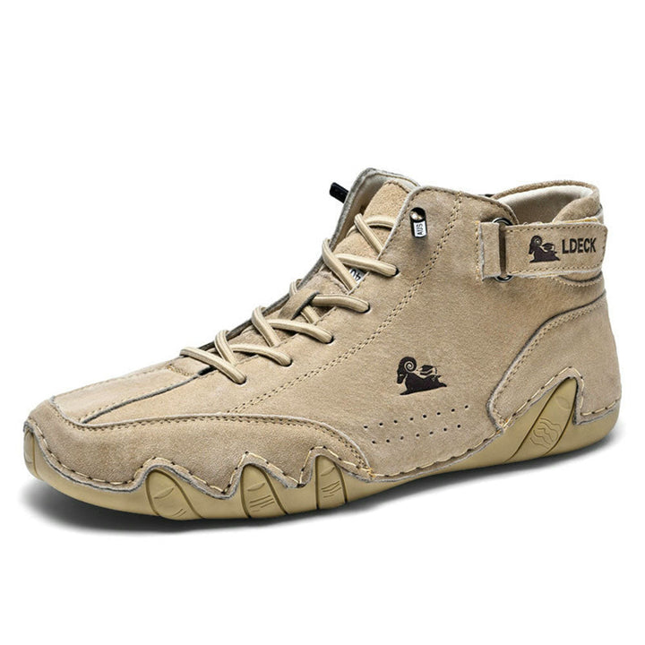 Casual men's all-weather waterproof shoes, orthopedic support for comfortable walking.