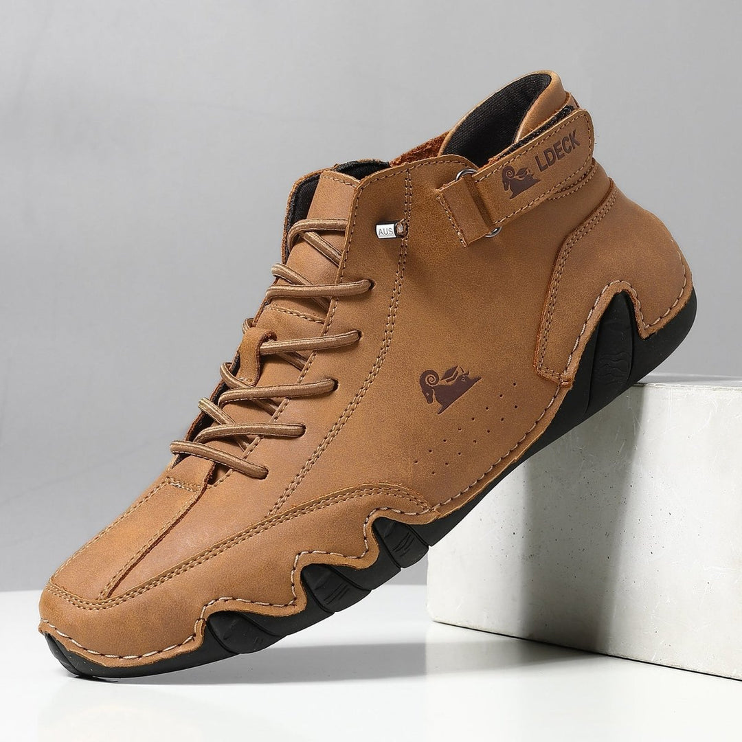 Men's comfortable orthopedic waterproof shoes, durable & breathable for all-day wear.