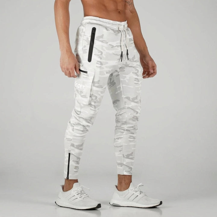 Men's Hector sport pants: Versatile grey joggers with secure pockets, ideal for gym, running & casual wear.