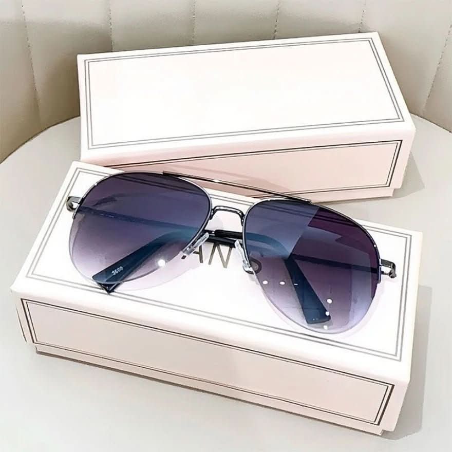 Sleek men's pilot sunglasses with gradient lenses. UV400 protection for all outdoor activities.