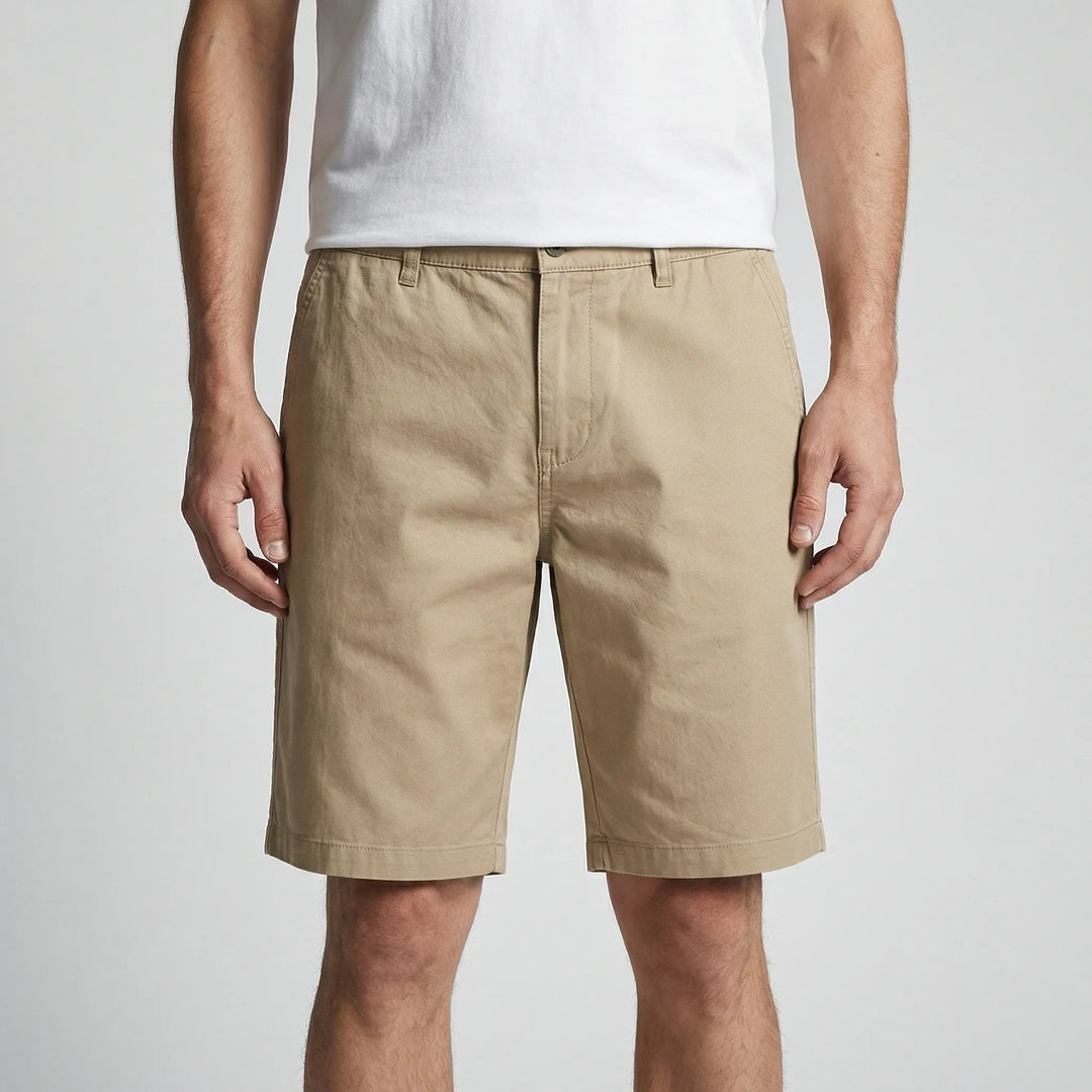 Casual plus size men's shorts, knee-length for summer. Breathable fabric, elastic waist for ultimate comfort.