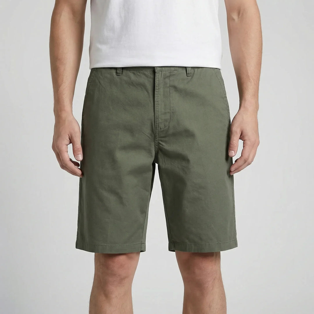 Breathable & comfortable men's plus size knee-length shorts. Elastic waist for a relaxed fit, great for summer.