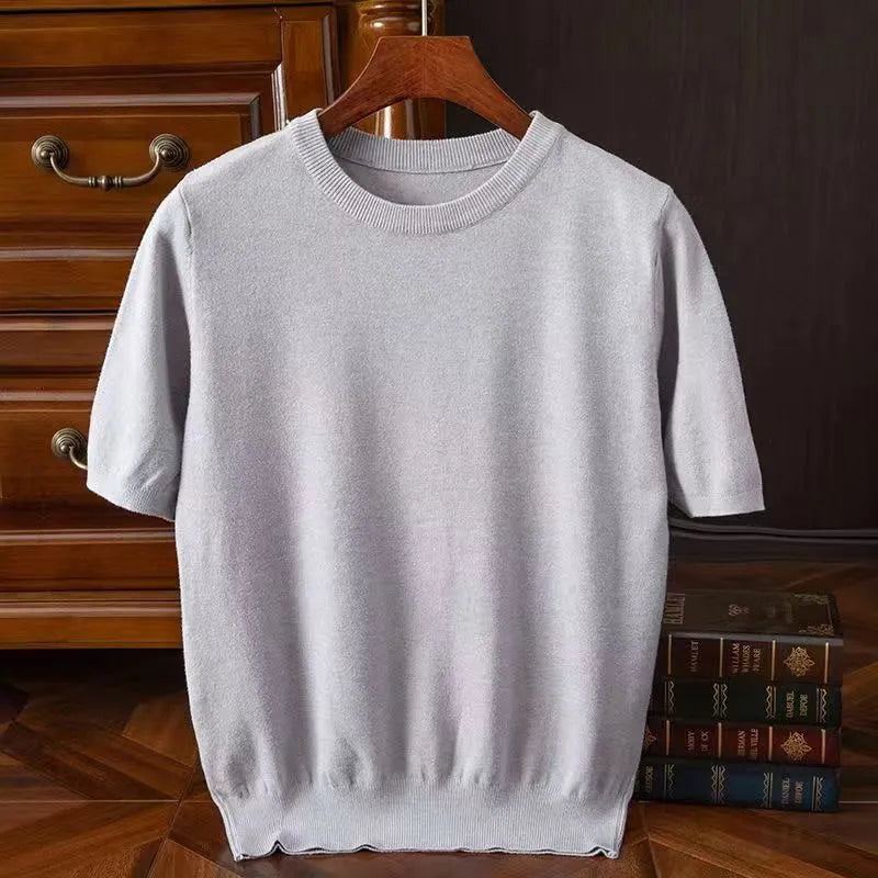 Luxurious soft-touch men's t-shirt, a premium short sleeve tee for ultimate comfort & style.