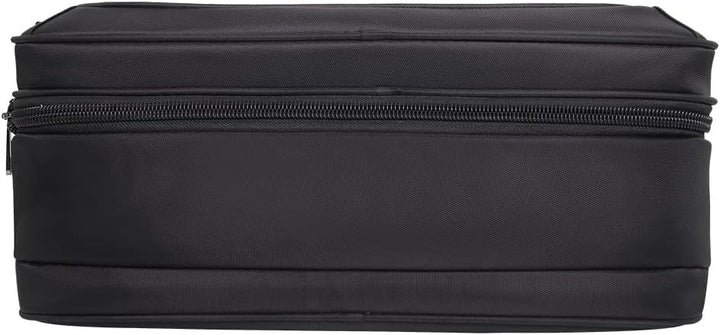 Stylish men's canvas briefcase, ideal for organizing work essentials, laptop & documents.