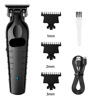 Complete set of men's professional hair clipper & shaver accessories for versatile grooming