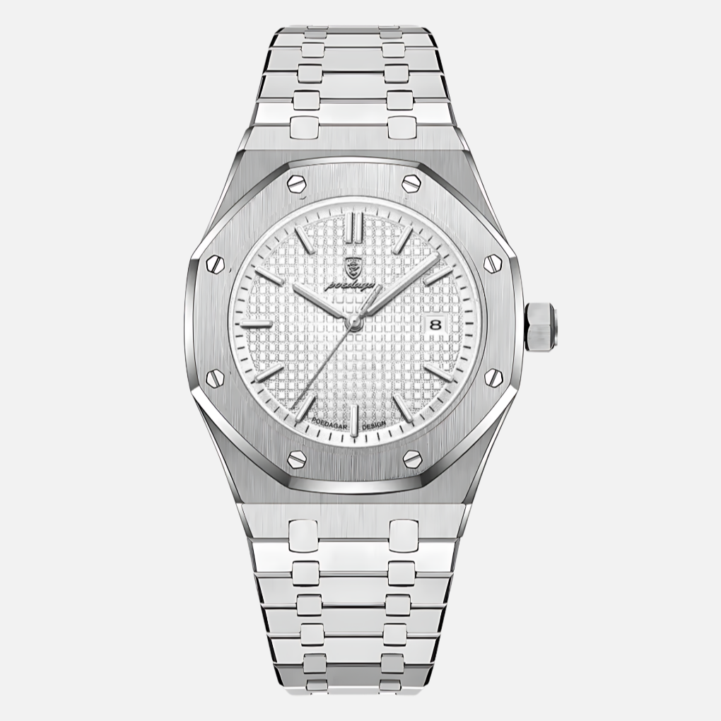 Sophisticated men's quartz watch with Roman numerals, an elegant gift for him.