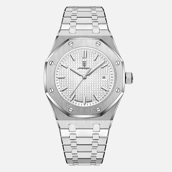 Sophisticated men's quartz watch with Roman numerals, an elegant gift for him.