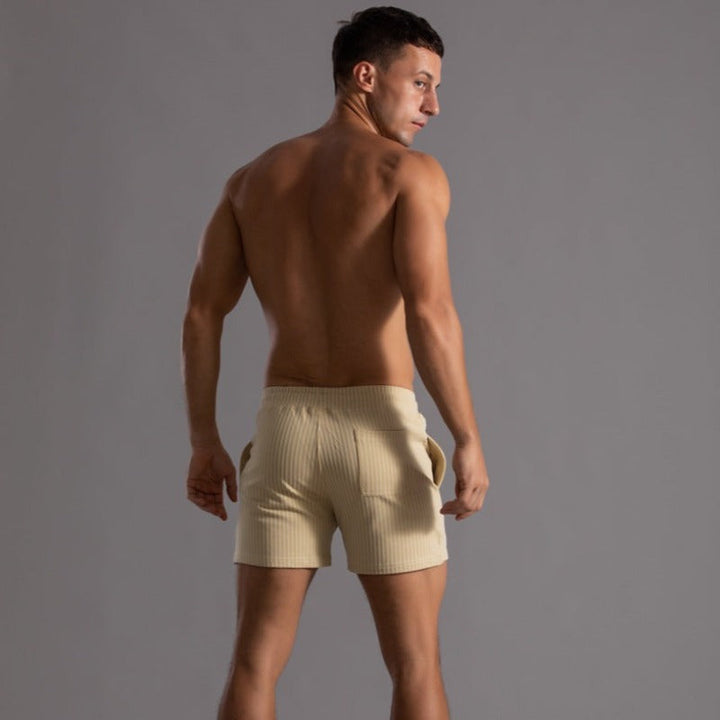 Men's quick-dry athletic swimwear. Stylish ripstop trunks for beach, pool, and summer fashion.