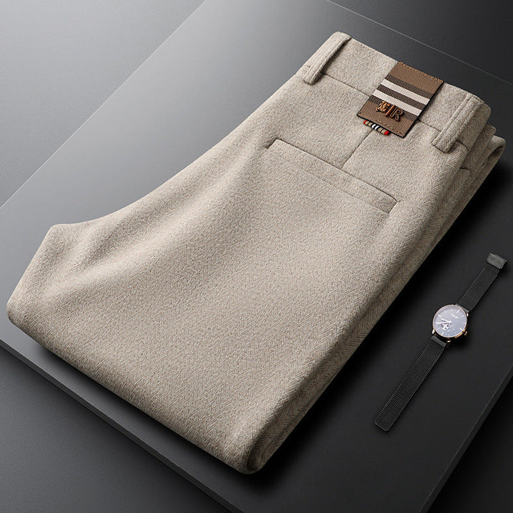 Men's Regent tailored trousers, modern fit for elegance & comfort. Versatile smart casual pants.