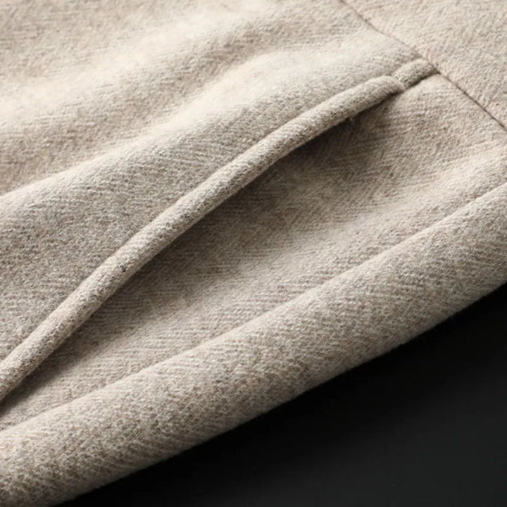Grey tailored trousers for men, modern fit & elegant comfort. Perfect dress or casual pants.