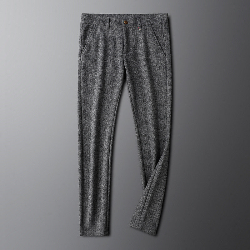Regent men's tailored trousers in khaki, sophisticated modern fit for office & comfortable everyday wear.