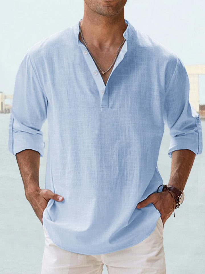 Stylish men's casual short sleeve summer shirt. Perfect breathable top for warm weather fashion.