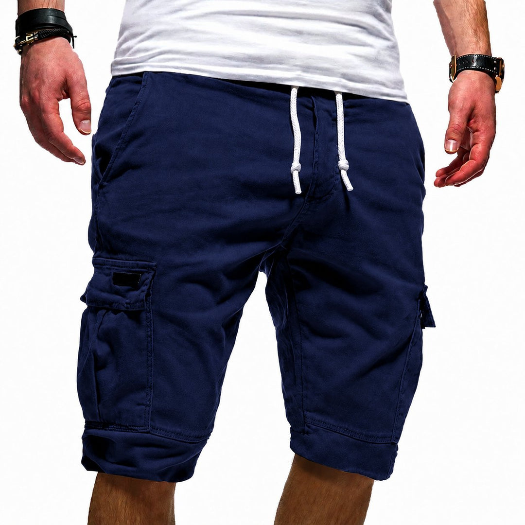 Stylish men's summer shorts with cargo pockets. Relaxed fit, perfect for casual outdoor wear.