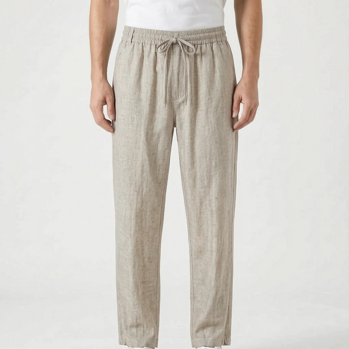 Ultra-comfortable men's relaxed fit pants, perfect for casual summer outings & warm weather.