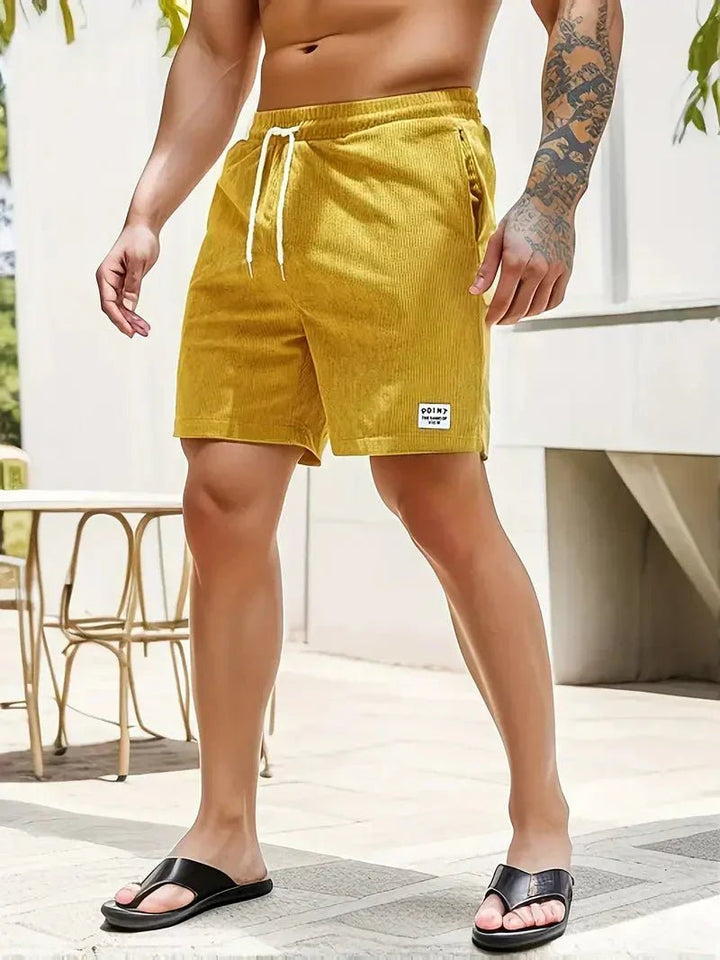 Men's summer casual shorts, relaxed fit, comfortable drawstring waistband.