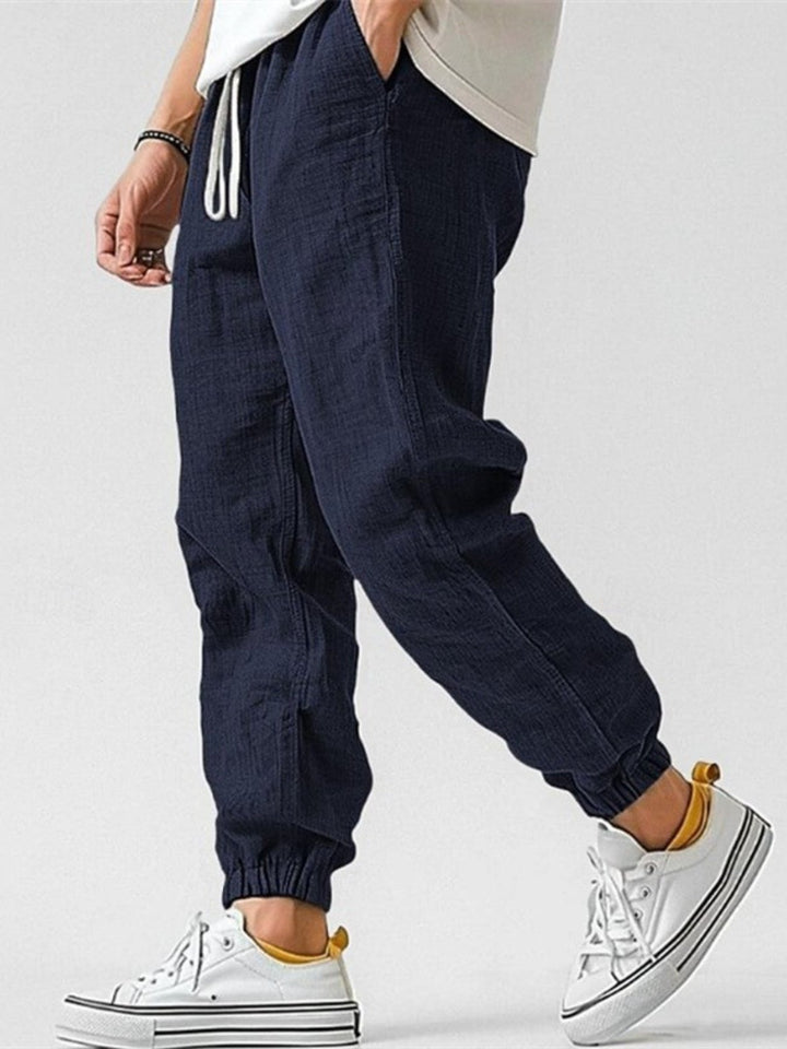 Everyday men's relaxed fit cuffed joggers, designed for ultimate comfort and versatile casual style.