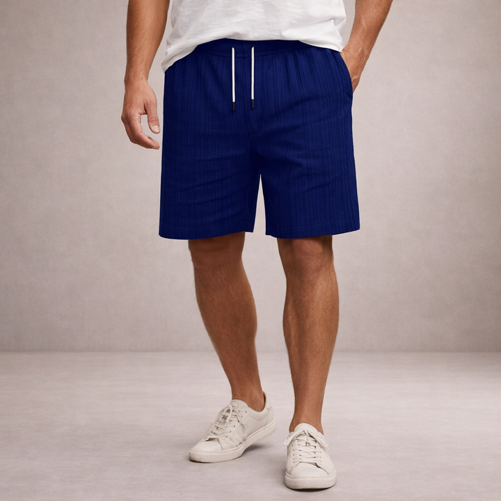 Summer drawstring shorts for men, offering relaxed fit and versatile style.