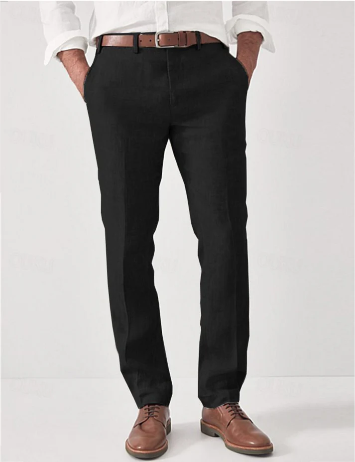 Stylish men's casual harem trousers. Relaxed fit & elastic waist make them perfect for summer & streetwear.