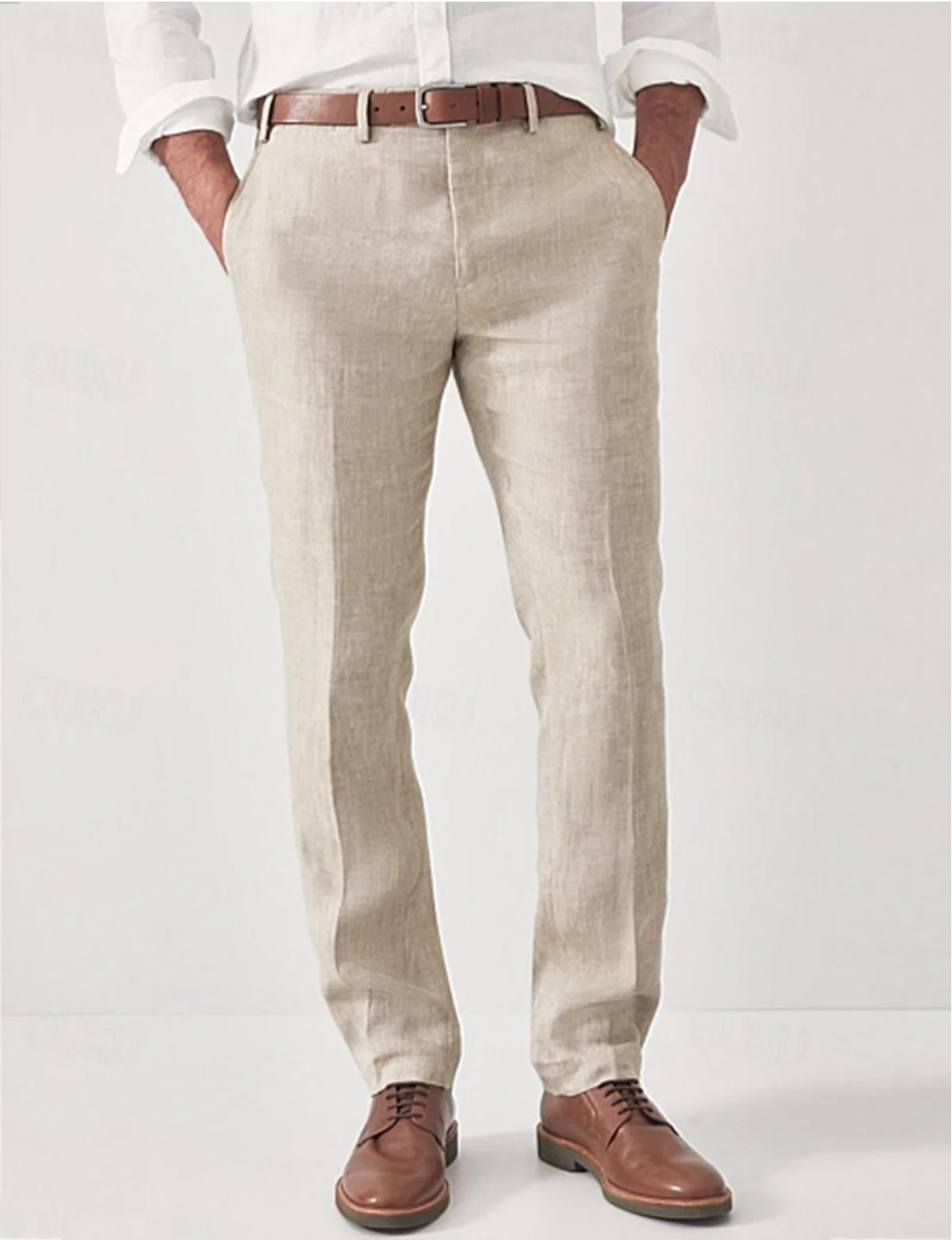 Men's comfortable harem pants featuring a relaxed fit & elastic waistband for ultimate casual comfort.