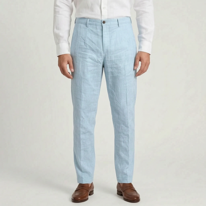 Stylish men's relaxed fit summer trousers, a versatile choice for men's fashion and warm weather comfort.