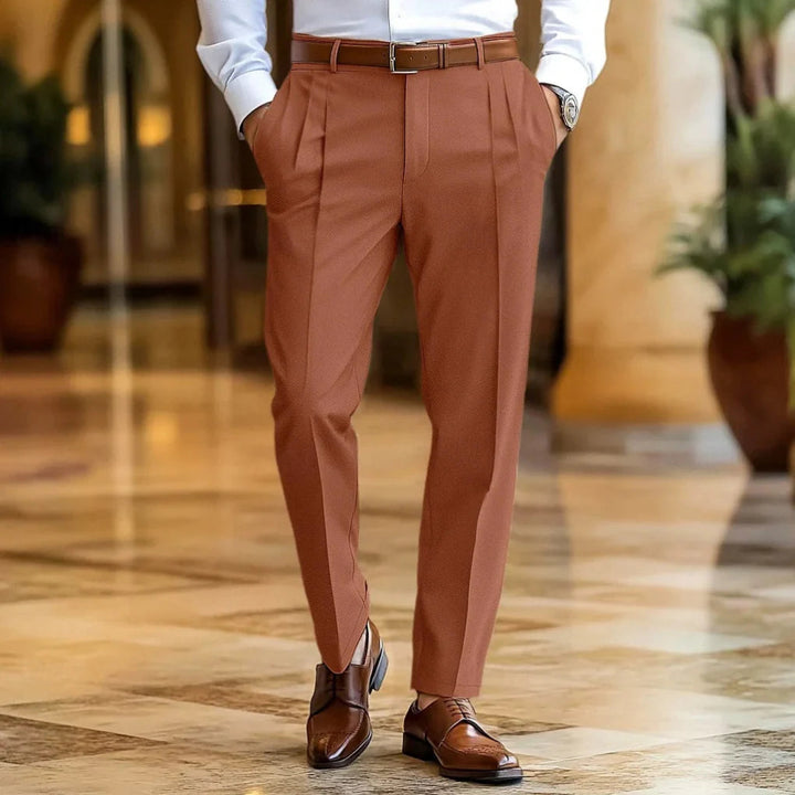 Lightweight men's summer pants, relaxed fit for ultimate breathable comfort. Great for casual or smart casual wear.