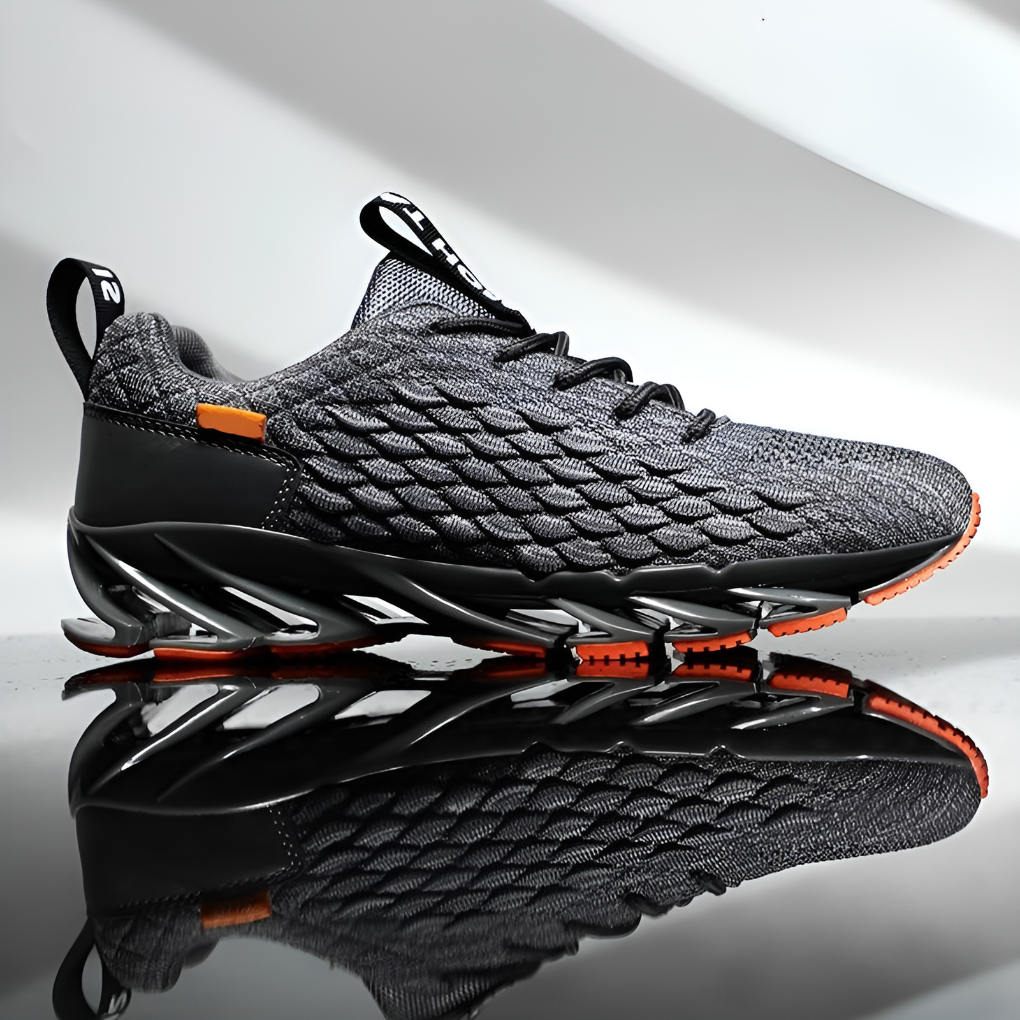 Comfortable men's responsive athletic sneakers, perfect for casual wear, gym, or light training. Stylish sports footwear.