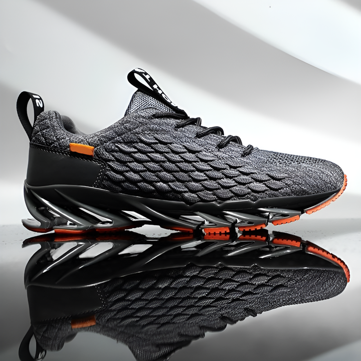 Comfortable men's responsive athletic sneakers, perfect for casual wear, gym, or light training. Stylish sports footwear.