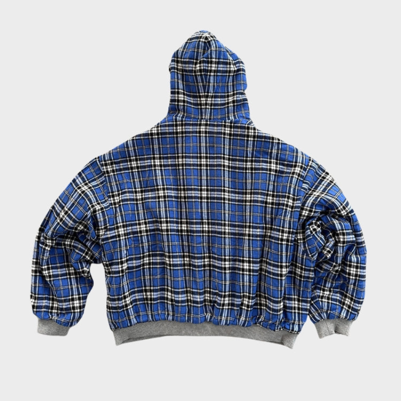 Stylish men's reversible oversized hooded top with a modern, relaxed fit.