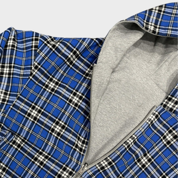 Dual style men's reversible oversized hooded sweatshirt for comfortable daily wear.