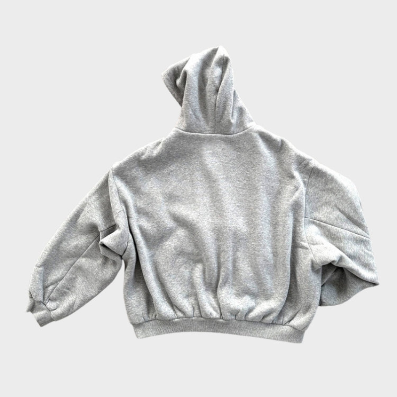 Oversized men's reversible hoodie, an essential for a modern streetwear aesthetic.