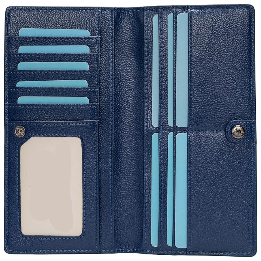 Men's RFID blocking slim card holder wallet, secure for everyday carry.