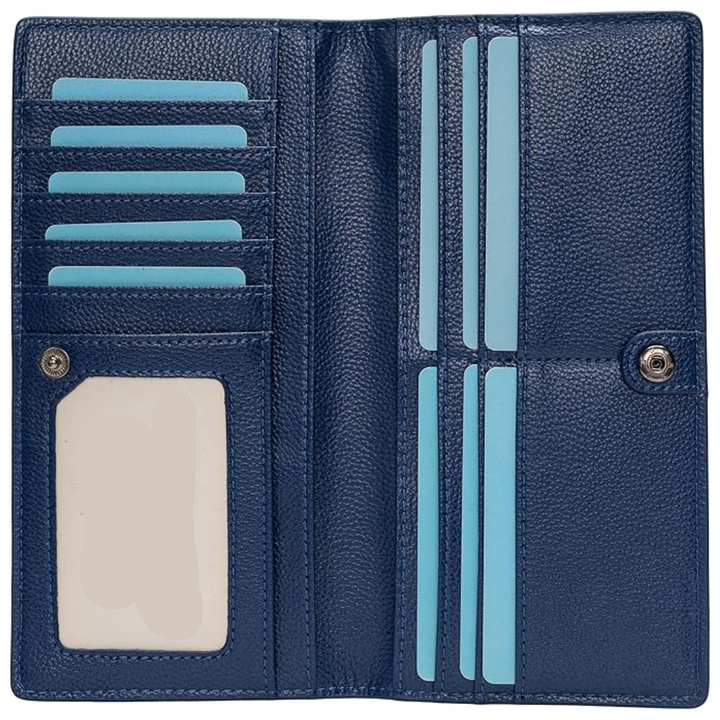 Men's RFID blocking slim card holder wallet, secure for everyday carry.