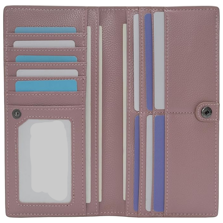 Data protection for men: RFID blocking slim card holder wallet, secure & practical.