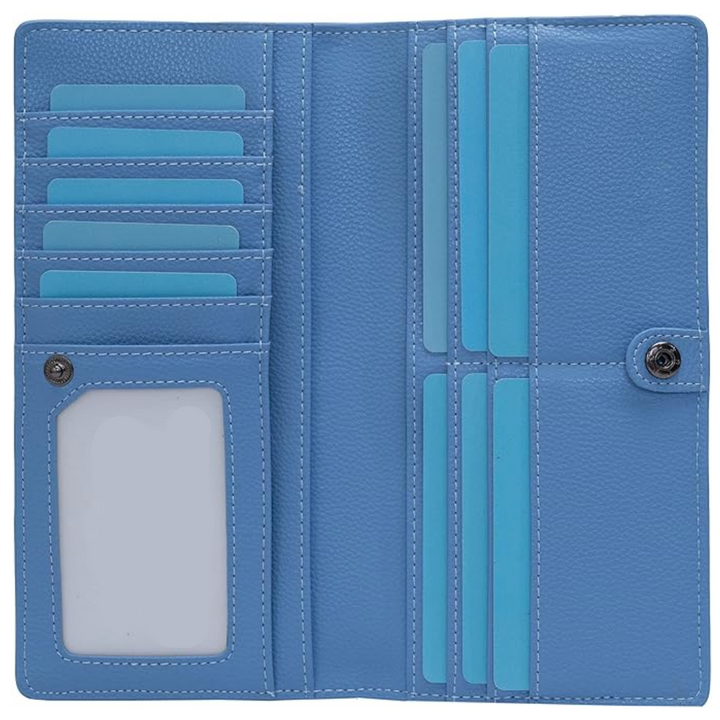 Easy access men's RFID blocking card holder, slim design for front pocket carry.
