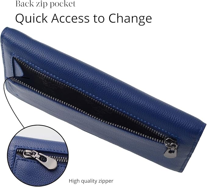 Ultra-slim men's minimalist card holder wallet with RFID blocking technology.