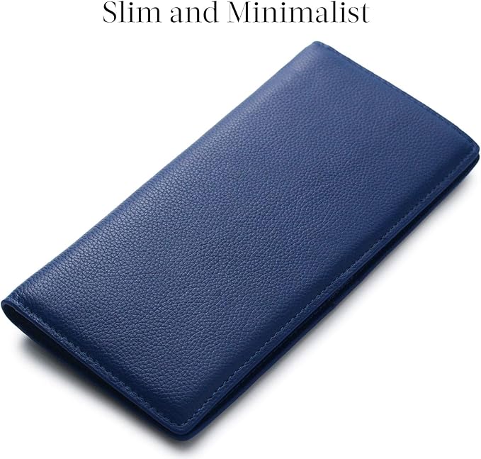 Men's RFID blocking bifold wallet, slim design for cards & cash, data protection.