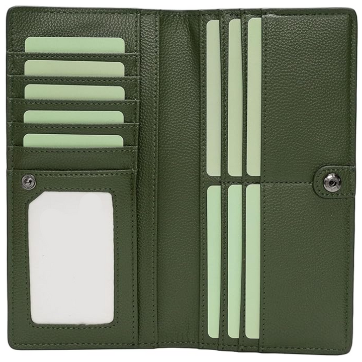 Everyday carry men's slim wallet, RFID blocking for secure card storage.