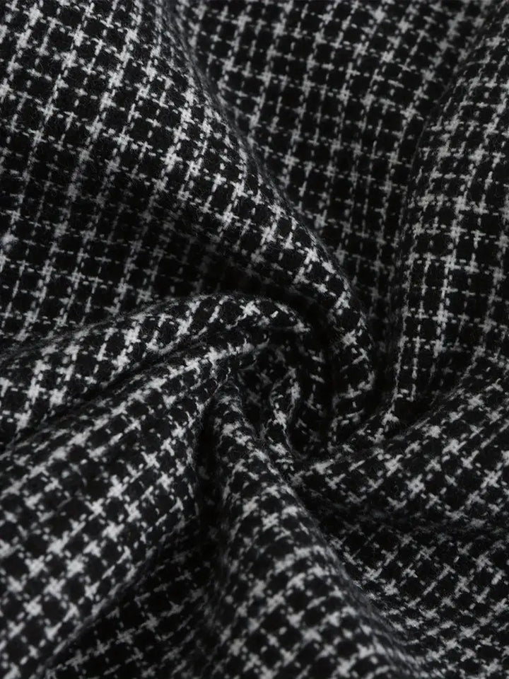 Double-breasted check blazer for men, a slim fit formal jacket suitable for business or smart casual style.