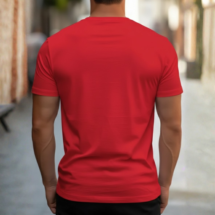 Classic men's short sleeve tee with a comfortable slim fit and versatile crew neck.