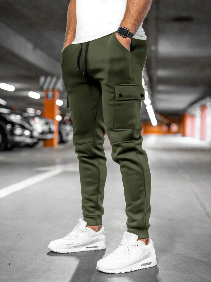 Soft fabric men's slim-fit joggers, ultimate comfort streetwear pants for men.
