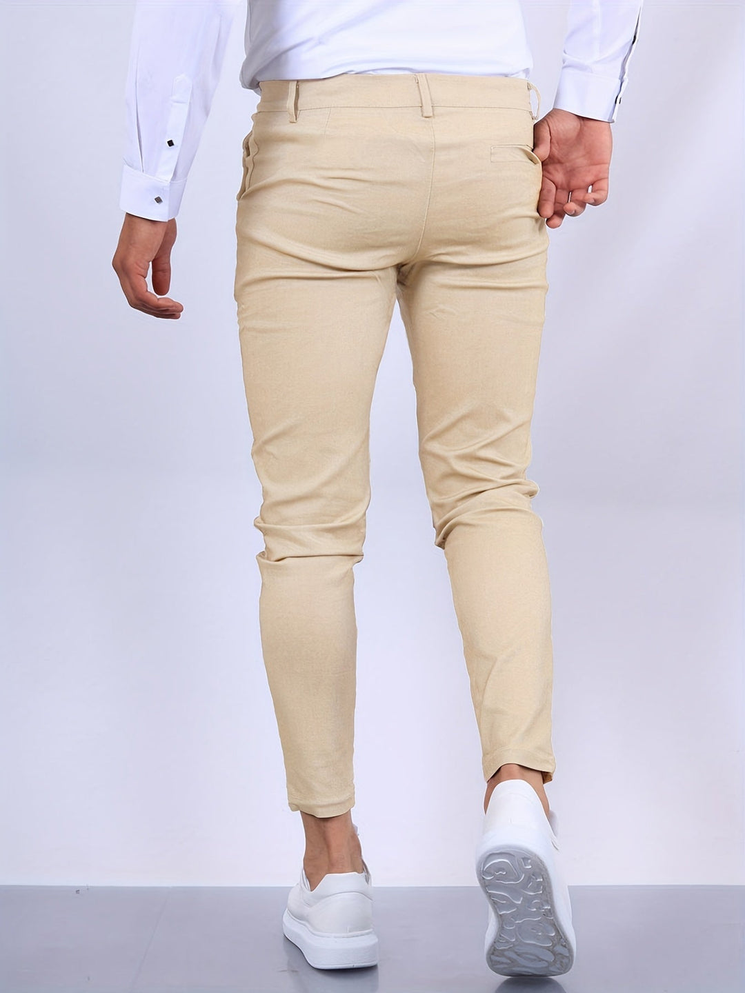Durable men's slim fit stretch chinos, perfect balance of comfort, style & versatility.