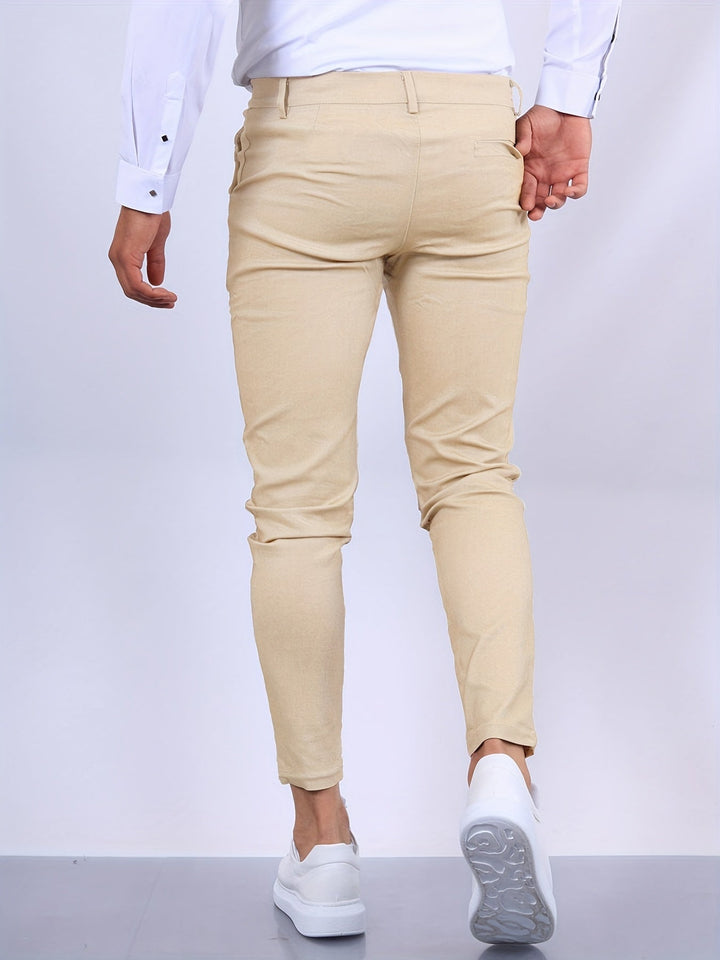 Durable men's slim fit stretch chinos, perfect balance of comfort, style & versatility.