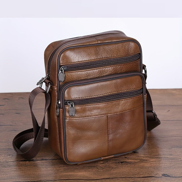 Convenient men's messenger bag, a stylish shoulder/crossbody option with an adjustable strap.
