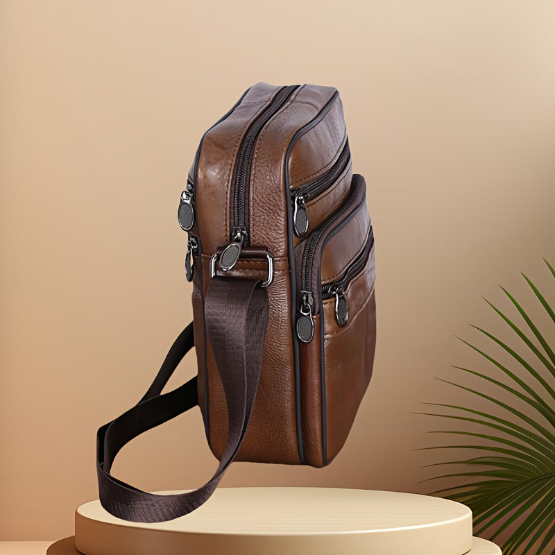 Stylish men's messenger bag, a versatile crossbody for business, daily use & travel.